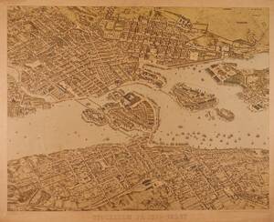 Karta, Stockholm på 1870-talet