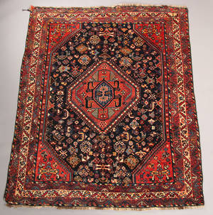 Antik persisk Kashgai, 193 x 154 cm. 