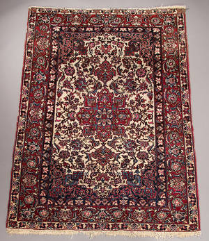 Antik persisk Isfahan Ahmedi, 199 x 145 cm.