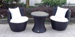 Mayfame. Udestuehavemøbler i sort polyrattan 3
