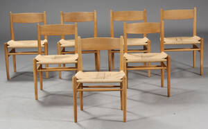 Hans J. Wegner. Spisestole, moedl CH-36, egetræ 7