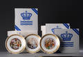 Kgl. P. Tolv H. C. Andersen platter af porcelæn 12 