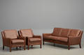 Dansk møbelproducent Tre-pers. sofa samt to lænestole 3