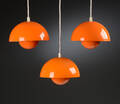 Verner Panton. Tre Flower Pot pendler. 3