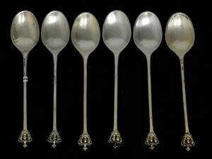 Kaffeskedar 6st, S925