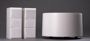 Bang Olufsen. Par Beovox CX100 højtalere samt Subwoofer, type 6345.