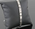 Stainless steel diamond bracelet approx. 0.06ct