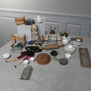 DOCKSKÅPSMÖBLER samt tillbehör, 18001900-tal