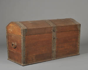 Barok kiste af egetræ