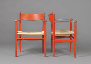 Hans j Wegner , 2 armstole model CH 37 2