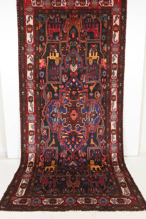 Persisk Nahavandtæppe, 350x155 cm.