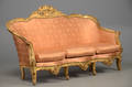 Sofa af udskåret og forgyldt træ, 1900-tallet