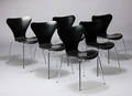 Arne Jacobsen. 7er stole, sortlakeret 6