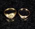Ringar 18K Guld med Diamanter 2 st