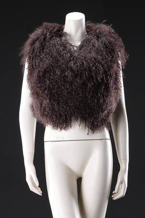 Fur Living. Vest af tibetansk lammepels. One size 