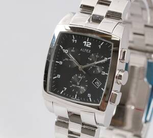 Alfex chronograph stål