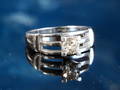 Solitairering, 14 kt. hvidguld, ca. 0.68 ct.