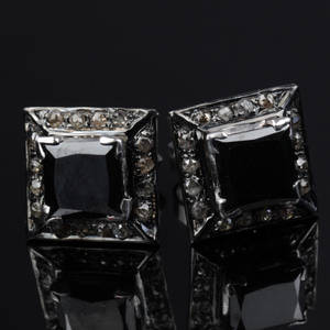 Par diamant ørestikker ca. 6.50 ct.