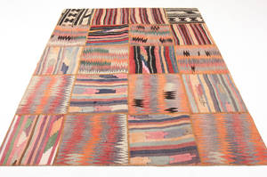 Orientalisk matta, Patchwork, Shahsavand-Kelim 226x176 cm