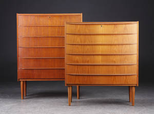 To kommoder af teak, dansk møbelproducent 2