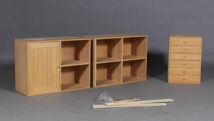 Væghængt reolsystem 3