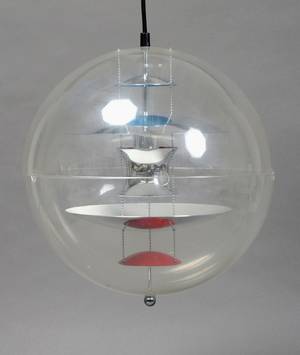 Pendel, Verpan, VP-Globe af Verner Panton. Ø 40 cm.