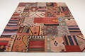 Orientalisk matta, Patchwork, Shahsavand-Kelim 253x204 cm