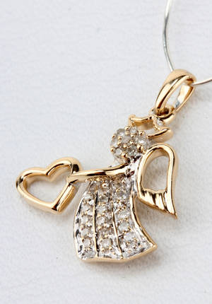 Diamantvedhæng ca. 0,25 ct.