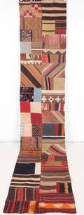 Persisk Patchwork løber, 393 x 77 cm