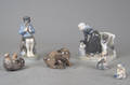 Samling Kgl. porc - figurer 6 