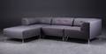Nomad DOT modulsofa, mørkegrå med forkromede metalben