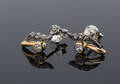 Par ørestikker med cubic zirkonia, 8 kt. guld