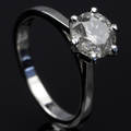 Solitaire ring ca. 1.62 ct.
