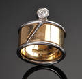 Hans Hansen. Brillantring  - ca. 0.25 ct.