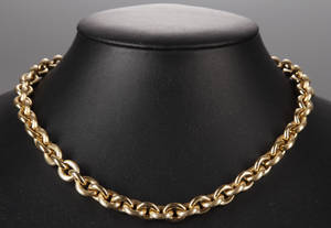 Halscollie, 14 kt guld 