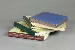 Danmark, rest samling i stender album 4 samt indstiksbog med blokke.