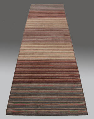 Gallerimatta, modern Kelim, 304 x 81 cm.