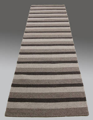 Gallerimatta, modern Kelim, 294 x 82 cm.