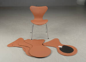 Læderovertræk til Arne Jacobsens 7´er stole model 3107 