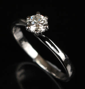 Solitairering med brillant