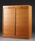 Todelt jalousiskab, teak, dansk møbelproducent 
