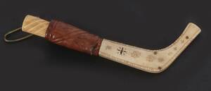 Kniv med slida, samearbete, daterad 1920