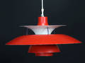 Poul Henningsen. PH5 pendel, rød