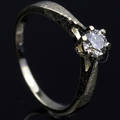 Solitaire ring ca. 0.40 ct.
