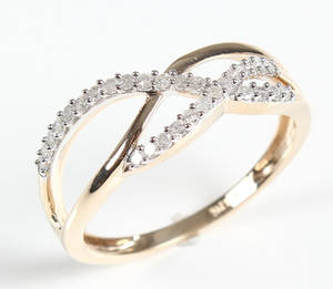 Diamantring. Ca. 0.25 ct
