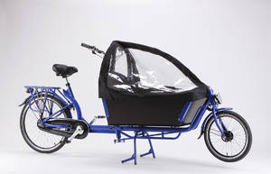 Enghouse tohjulet Long John ladcykel med Shimano-gear, blå 