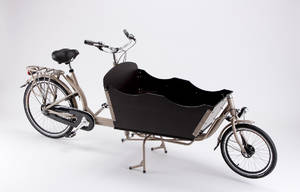 Enghouse tohjulet Long John ladcykel med Shimano-gear, Cafe Latte-farvet