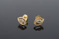 Par ørestikker af 8 kt. guld med cubic zirkonia