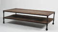 Sofabord industrielt design, genbrugsmaterialer 