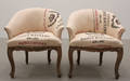 Fåtöljer, ett par, rokokostil 2